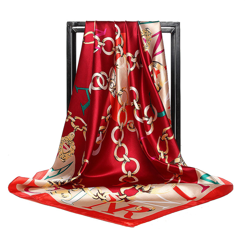 90*90cm Ladies Silk Scarf Band - Scarf Silk Square reseña y precio