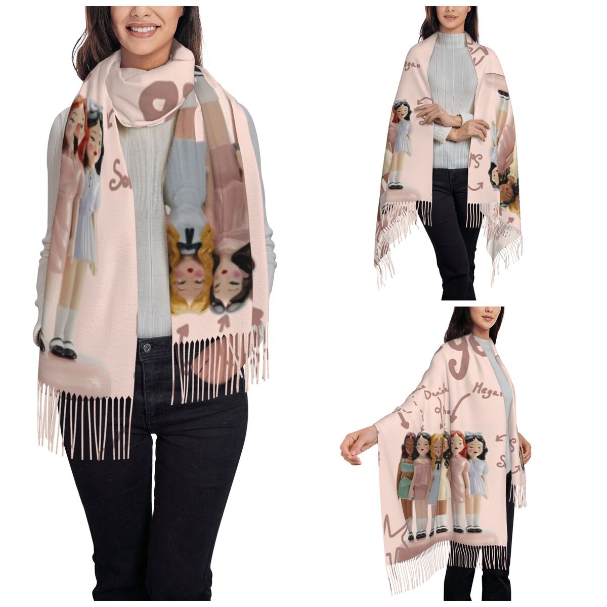 Katseye Kpop Idol Shawl Wrap W - Pashmina Wrap Large reseña y precio