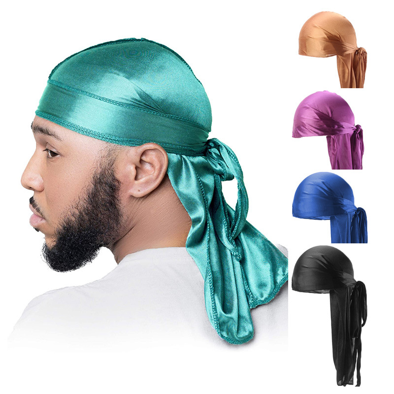 5Pcs New silk Durag Bandana Tu - Bandana Doo Rag reseña y precio