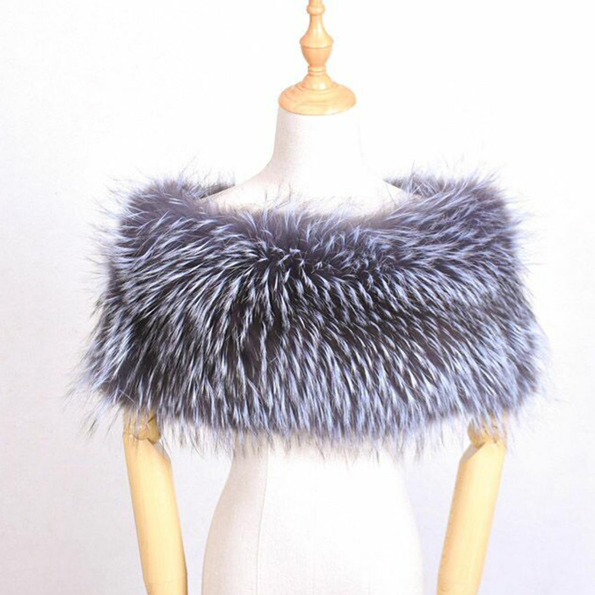 Natural Fur Bridal Shawl Fox F - Stole Wedding Shawl reseña y precio