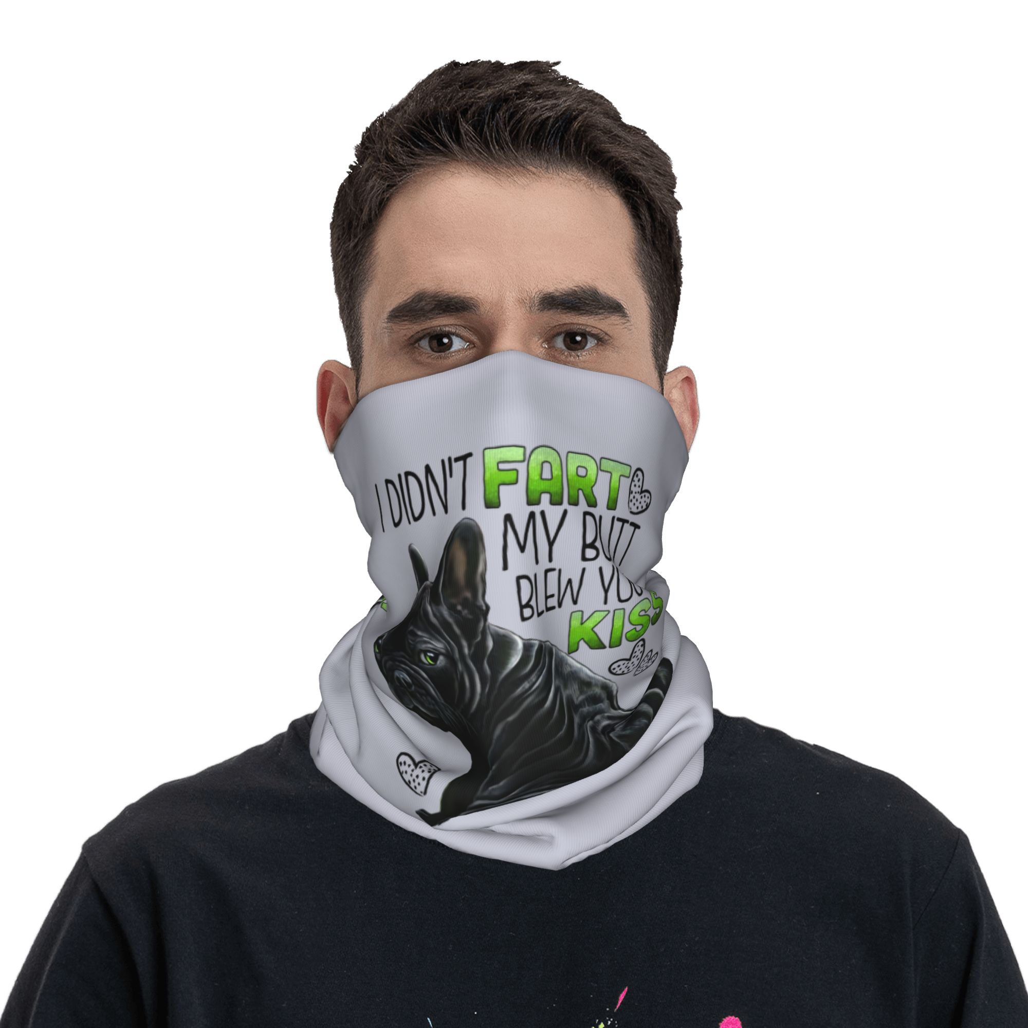 Custom Cute French Bulldog Win - Neck Warmer Tube reseña y precio