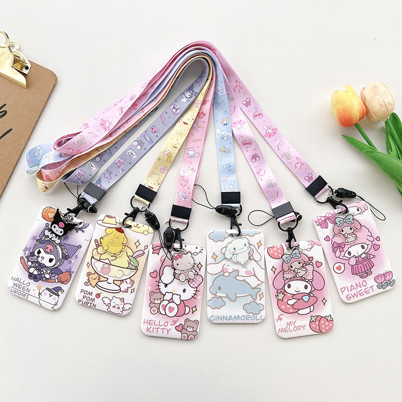 Sanrios Kawaii Hellokittys Kur - Lanyard Badge Holder reseña y precio