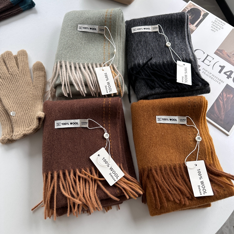 Elegant Good Quality 100% Wool - Muffler Men Wool reseña y precio