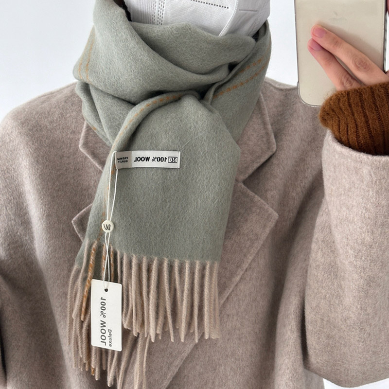Elegant Good Quality 100% Wool - Muffler Men Wool reseña y precio