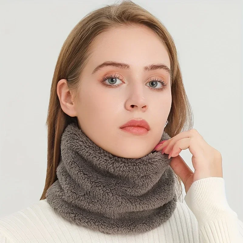 Windproof Plush Infinity Scarf - Infinity Scarf Knit reseña y precio