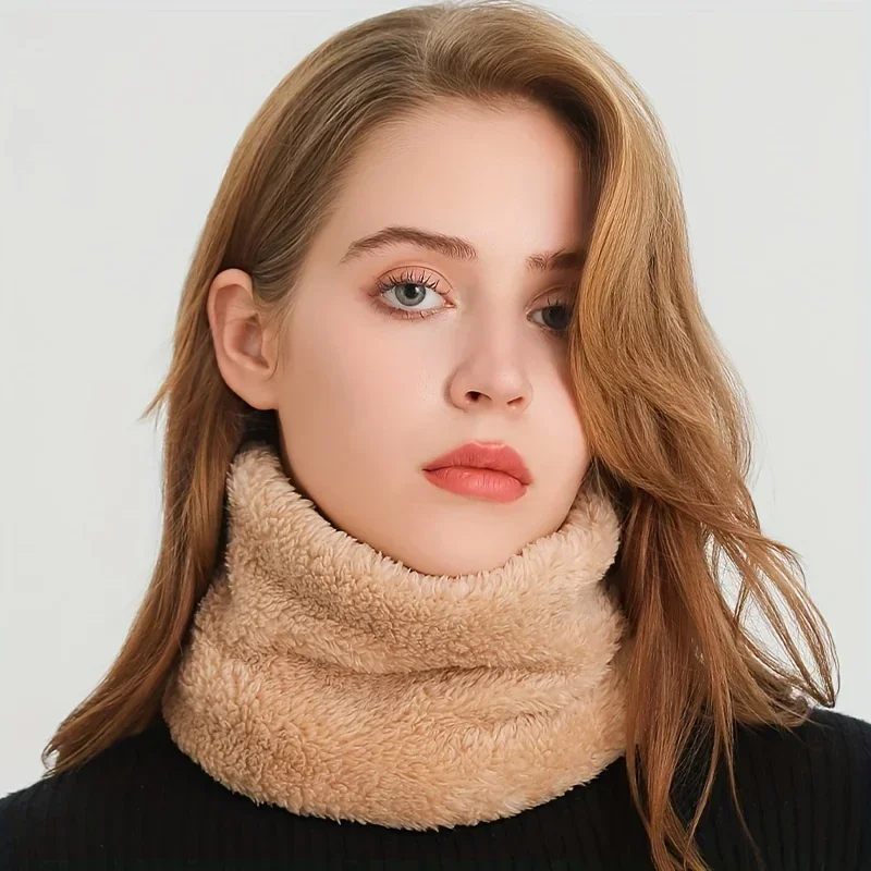 Windproof Plush Infinity Scarf - Infinity Scarf Knit reseña y precio