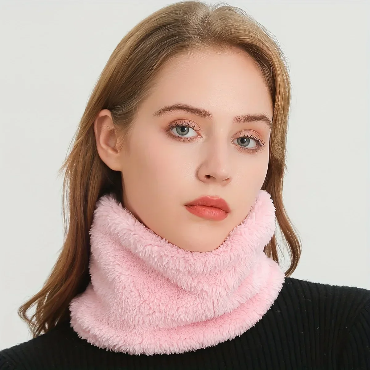 Windproof Plush Infinity Scarf - Infinity Scarf Knit reseña y precio