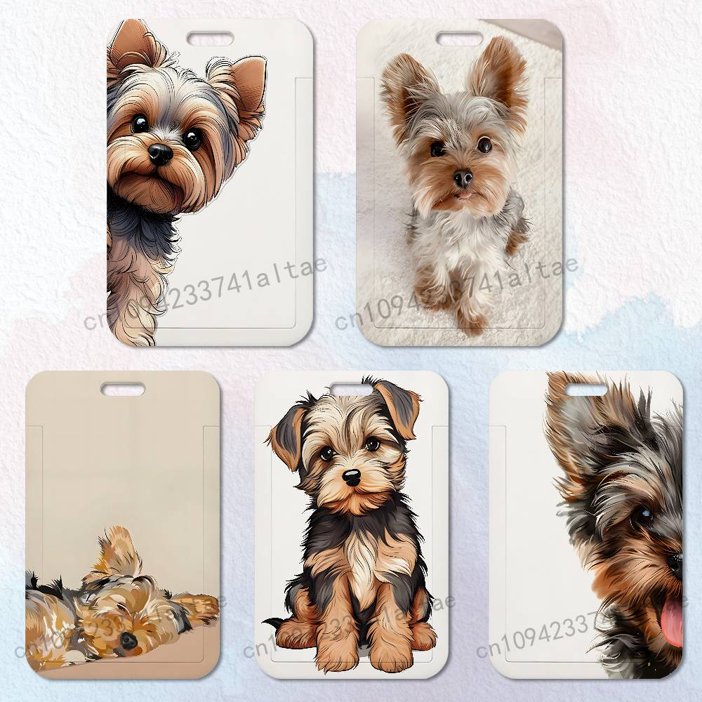 Yorkshire Terrier Dog Card Hol - Lanyard Badge Holder reseña y precio
