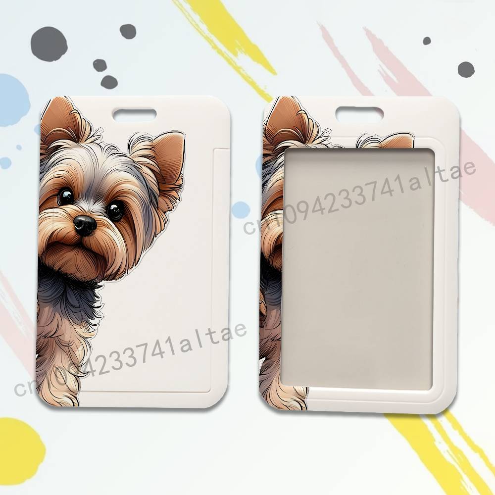 Yorkshire Terrier Dog Card Hol - Lanyard Badge Holder reseña y precio