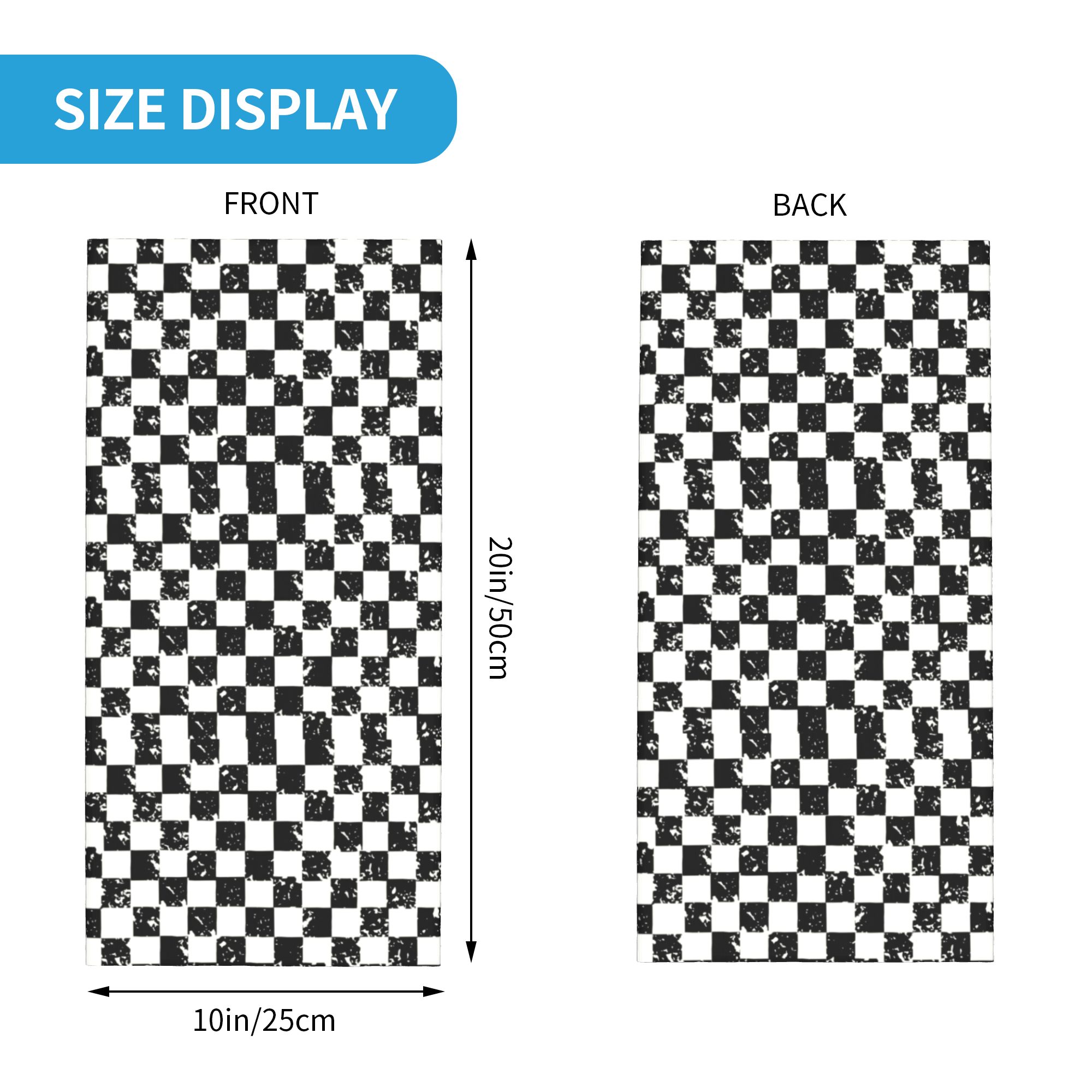 Custom Retro Checkered Flag Wi - Neck Warmer Tube reseña y precio