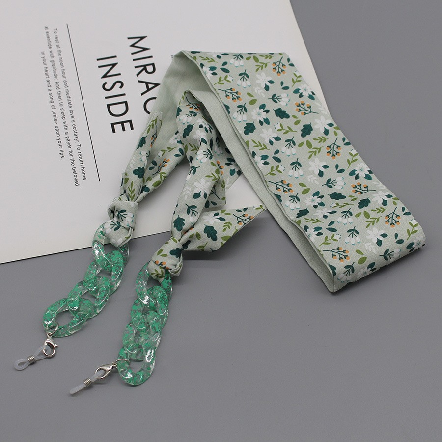 Bohemia Print Silk Scarf Glass - Silk Neck Scarf reseña y precio