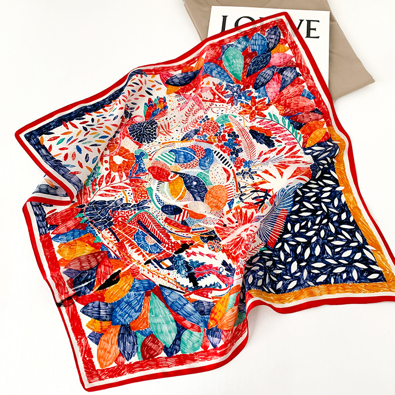 53cm Square Silk Scarf Women N - Scarf Silk Square reseña y precio