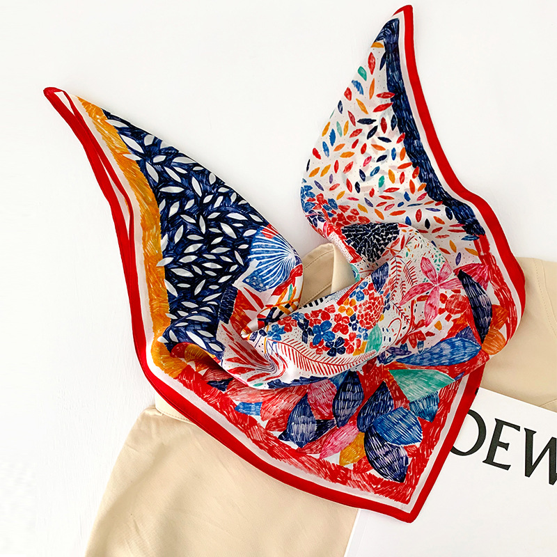 53cm Square Silk Scarf Women N - Scarf Silk Square reseña y precio