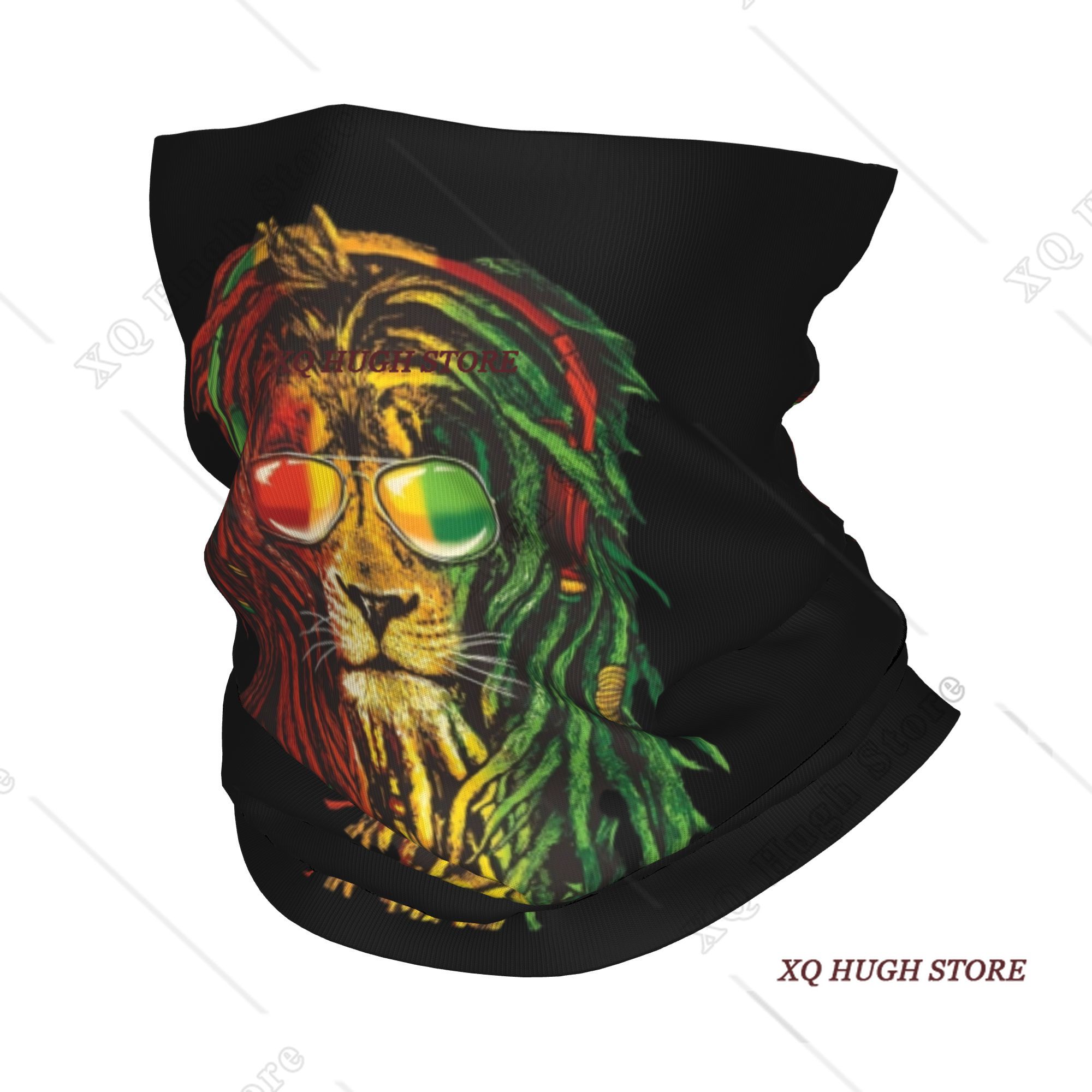 Rasta Reggae Lion Sunglass Art - Neck Warmer Tube reseña y precio