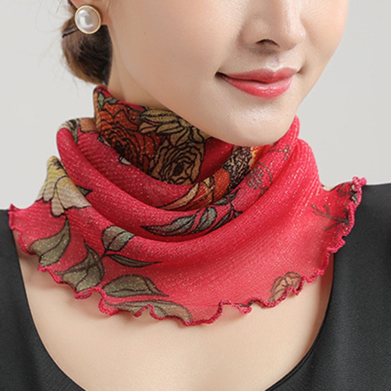Spring Summer Chiffon Neck Col - Ascot Neck Scarf reseña y precio