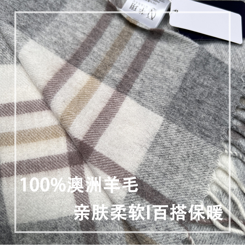 High Quality 100% Wool Scarf W - Muffler Men Wool reseña y precio