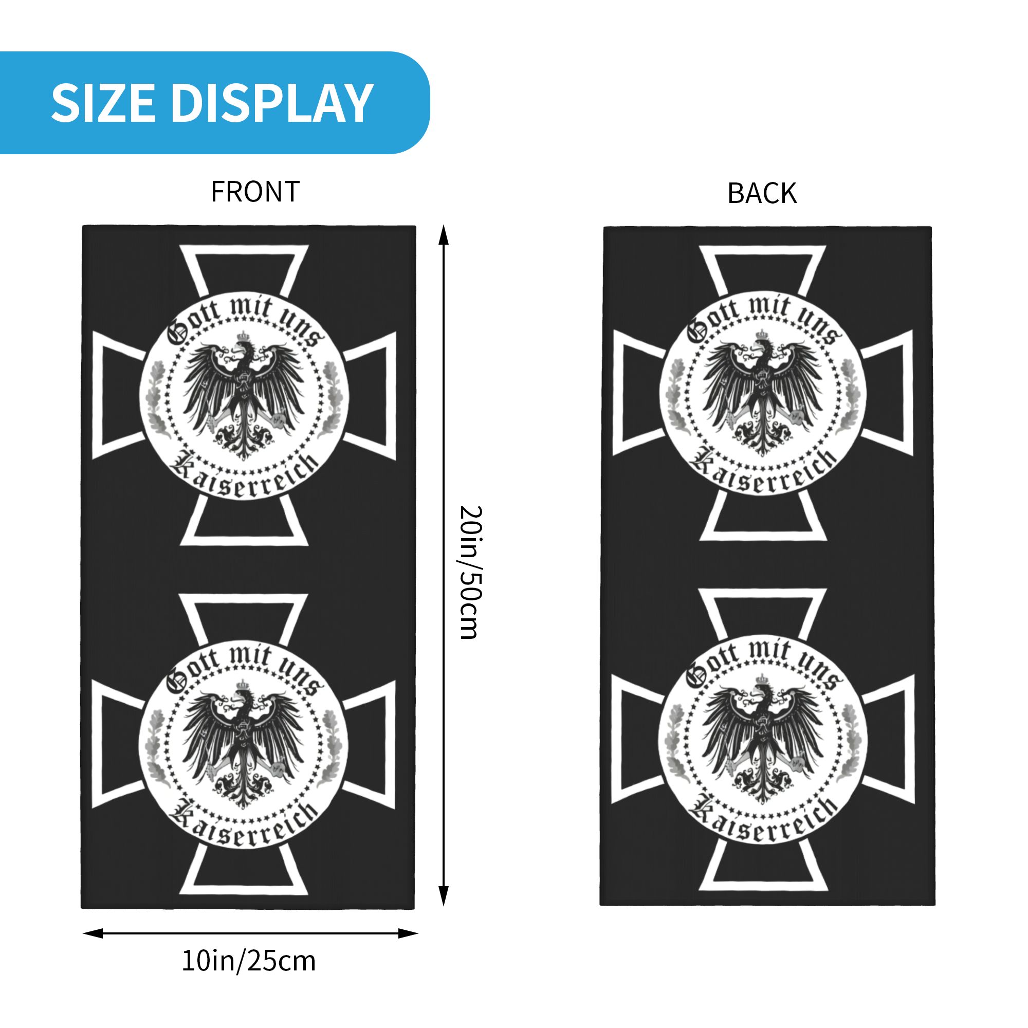 Custom German Empire Eagle Cro - Neck Warmer Tube reseña y precio