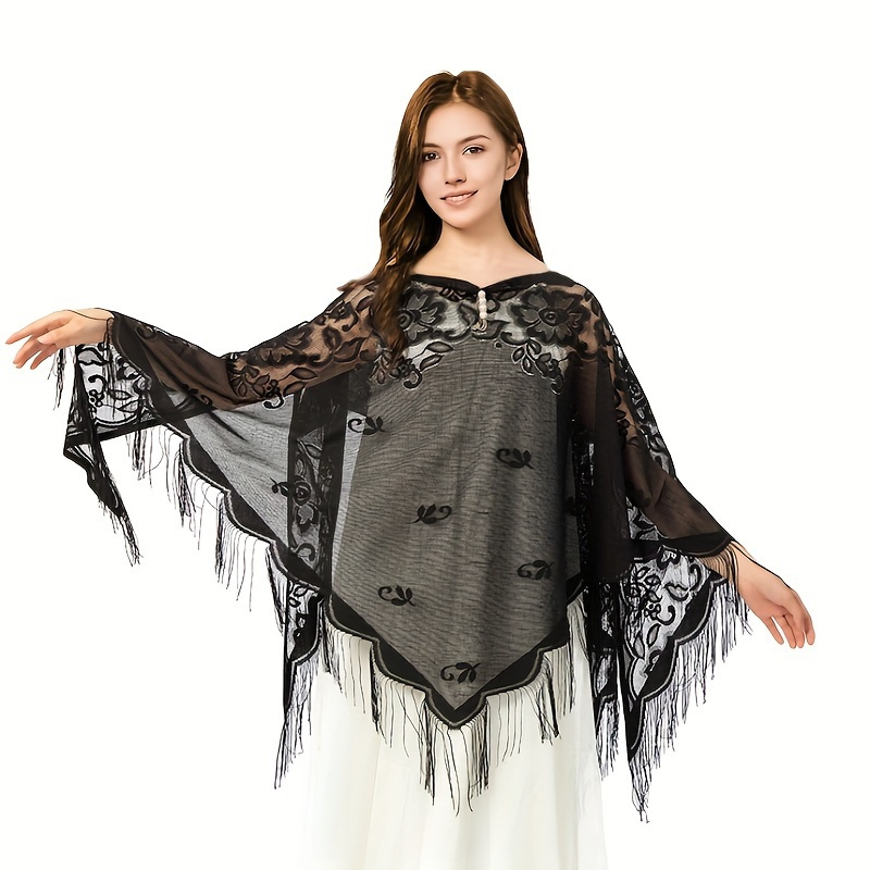 New Embroidery Lace Scarf Shaw - Stole Wedding Shawl reseña y precio