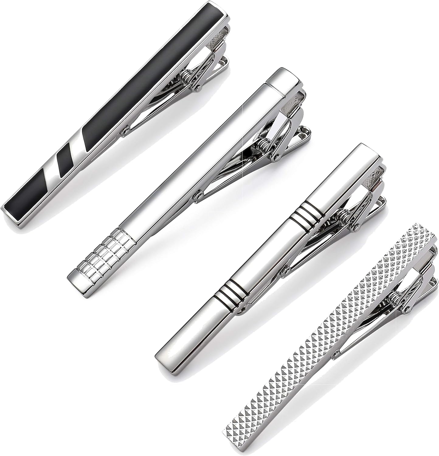 Classic Silver Tie Bar Set for - Tie Bar Set Gift reseña y precio