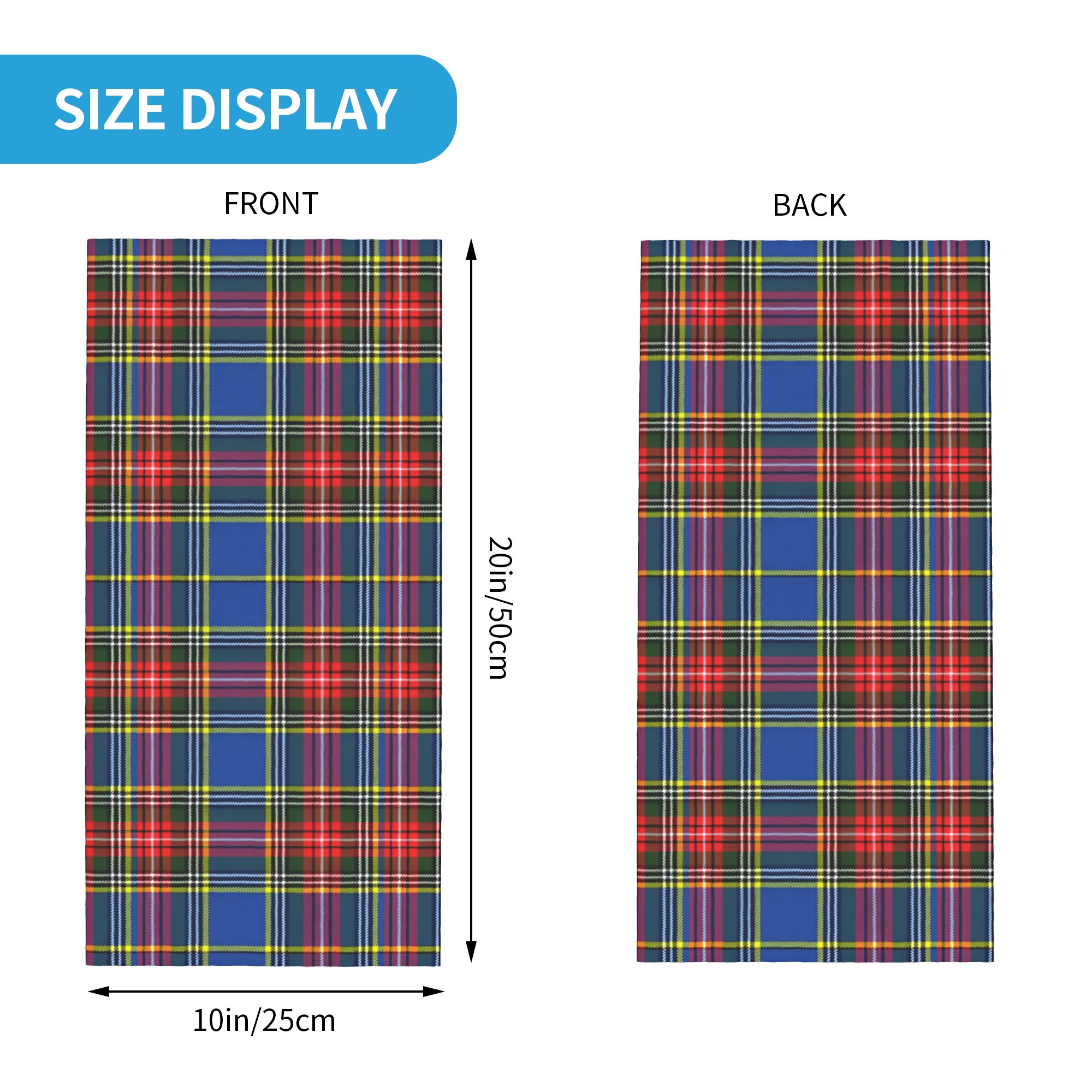 Custom Royal Tartan Plaid Wint - Neck Warmer Tube reseña y precio