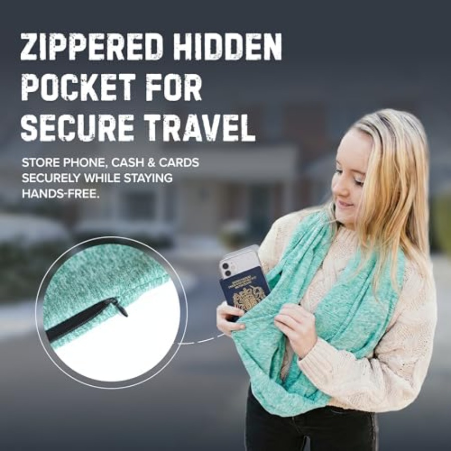 Infinity Travel Scarf Loop wit - Infinity Scarf Knit reseña y precio