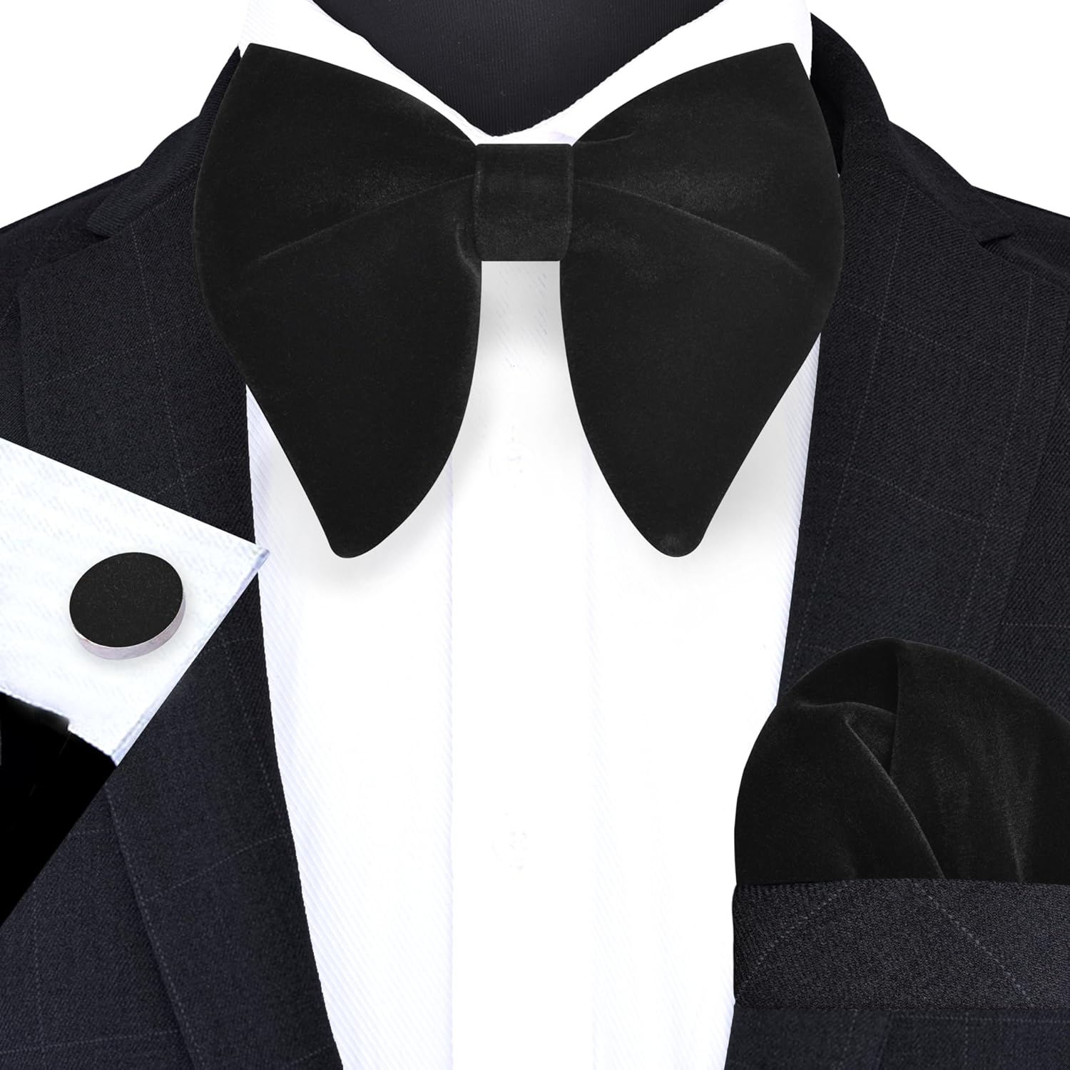 Solid Velvet Pre-tied Bow Tie  - Bow Tie Pre Tied reseña y precio