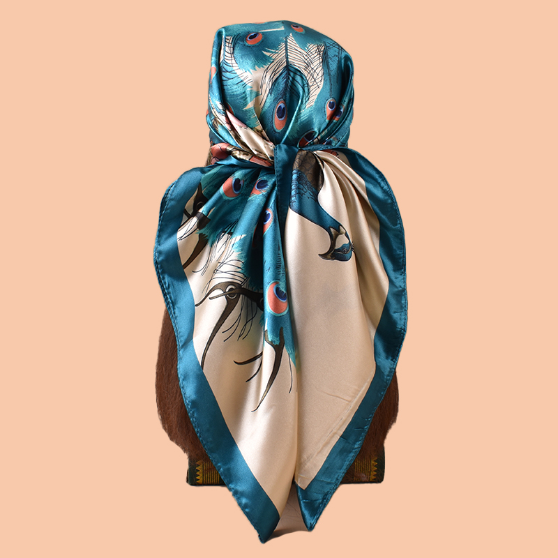 1PC Ladies Large Square Scarf  - Scarf Silk Square reseña y precio
