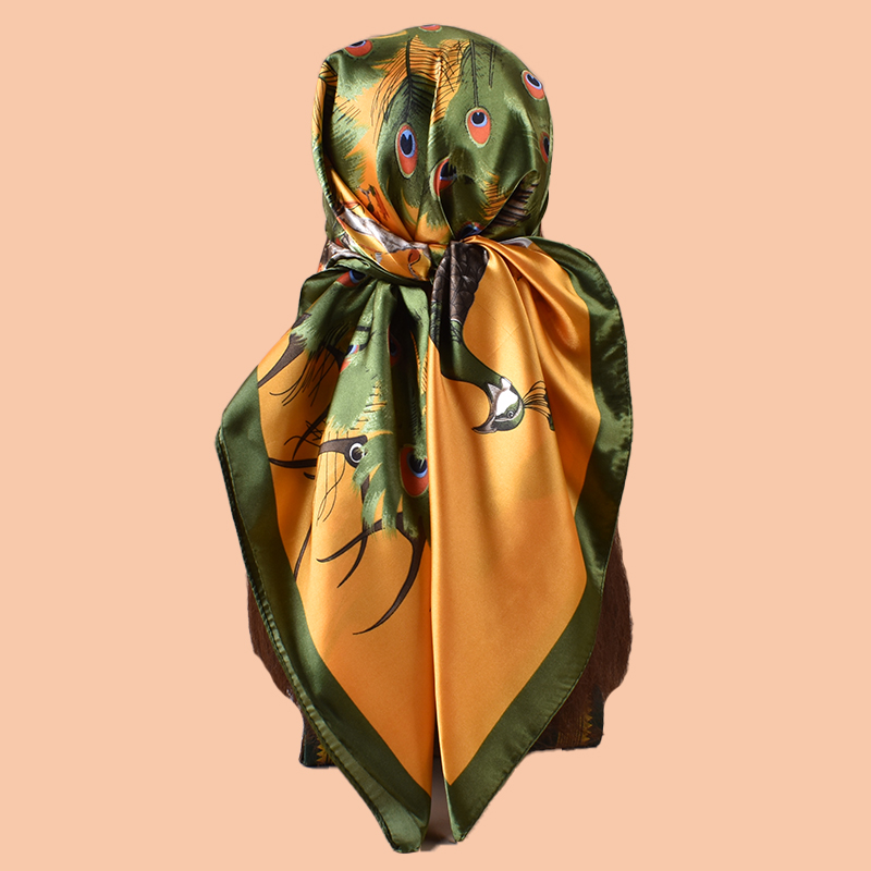 1PC Ladies Large Square Scarf  - Scarf Silk Square reseña y precio