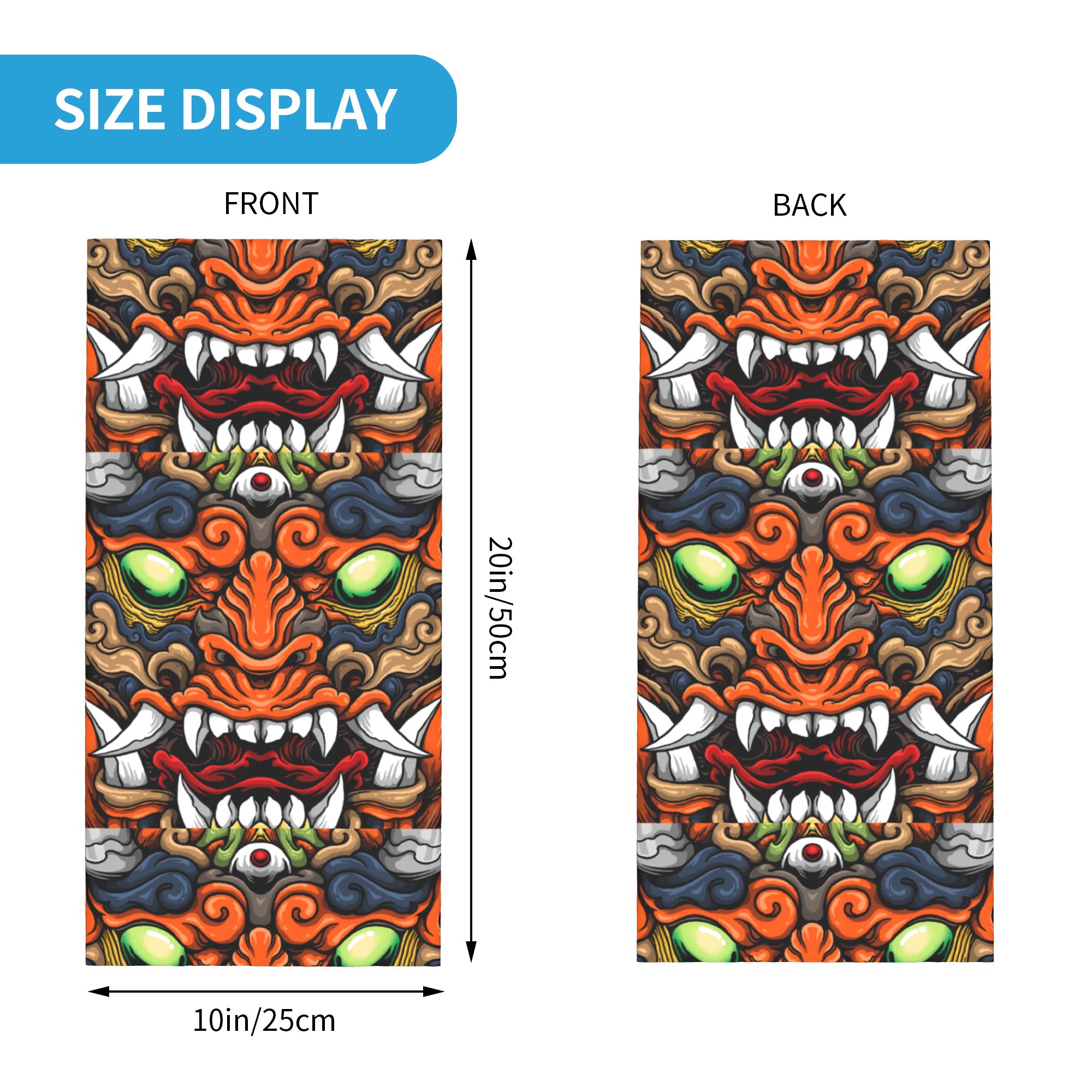 Custom Samurai Demon Oni Winte - Neck Warmer Tube reseña y precio