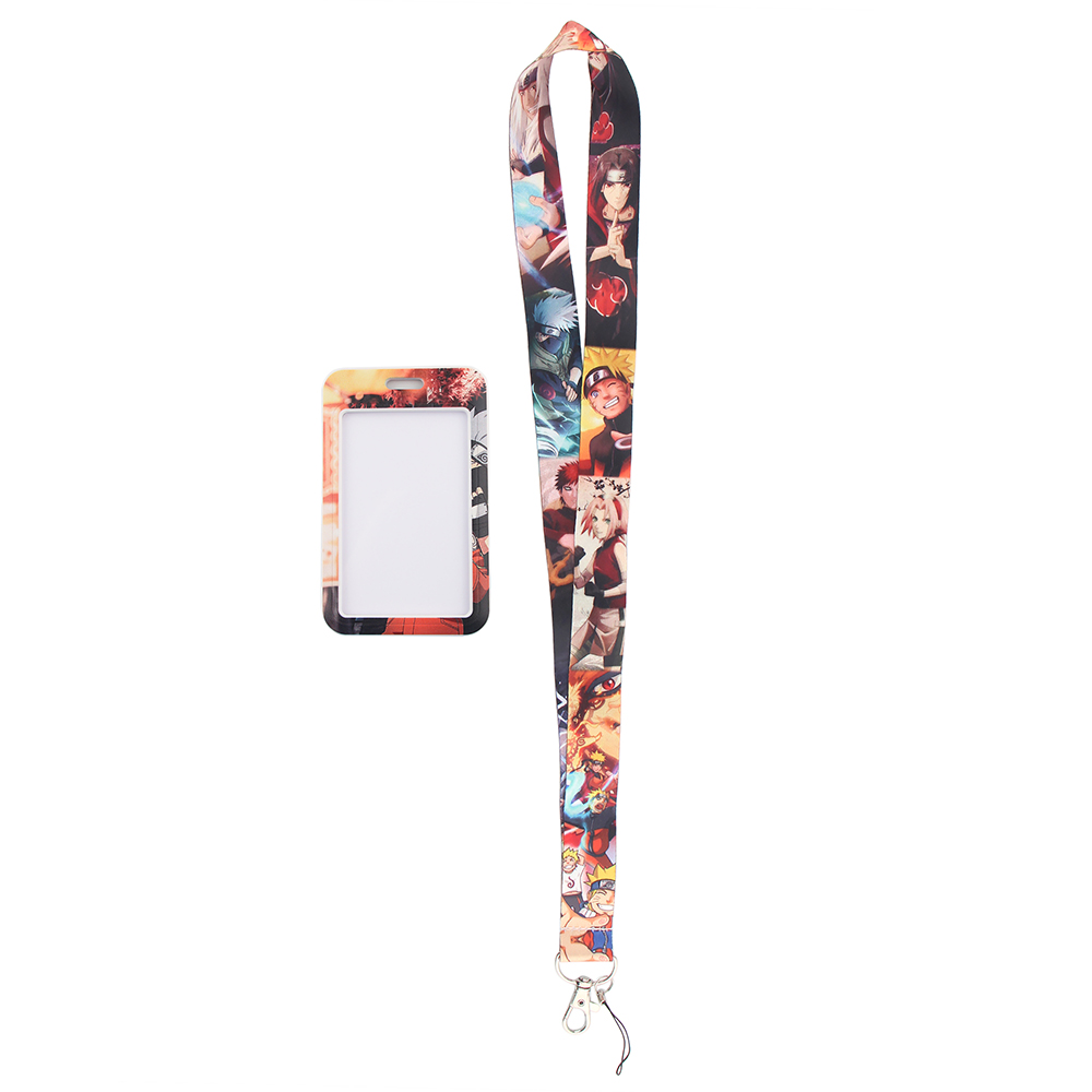 Japanese Anime Red Clouds Busi - Lanyard Badge Holder reseña y precio