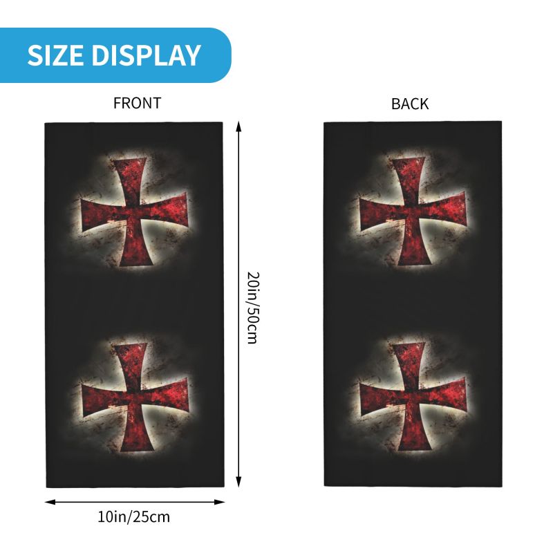 Custom Knights Templar Flag Ba - Neck Warmer Tube reseña y precio